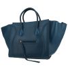 Sac à main Celine  Phantom en cuir bleu - 00pp thumbnail