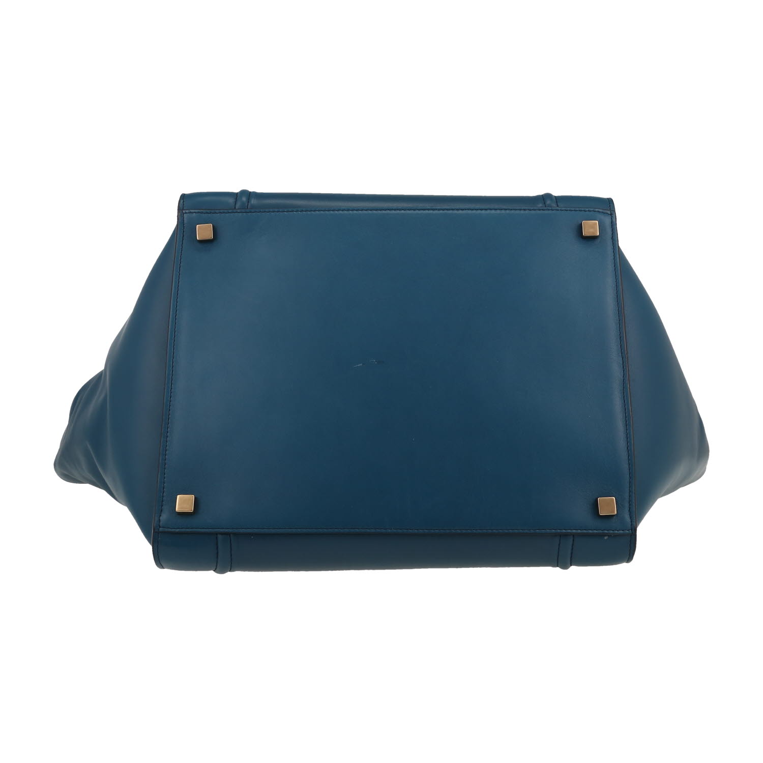 Celine  Phantom handbag  in blue leather - Detail D1