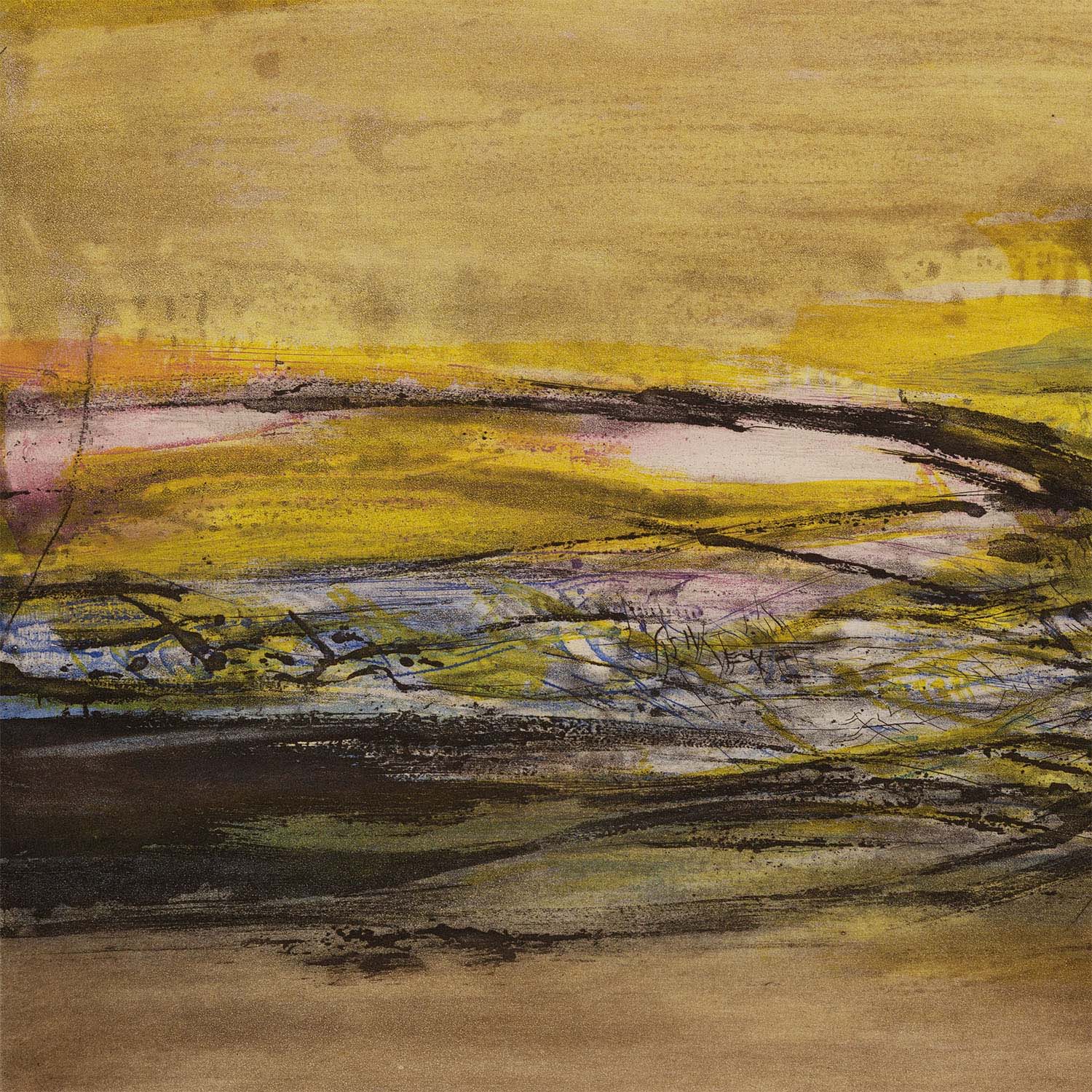 Zao Wou-Ki (1920-2013), Untitled - 1963 - Detail D1
