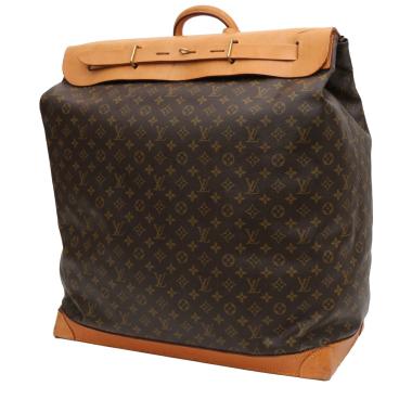 Bolso Louis Vuitton  Steamer Bag en lona Monogram marrón y cuero natural