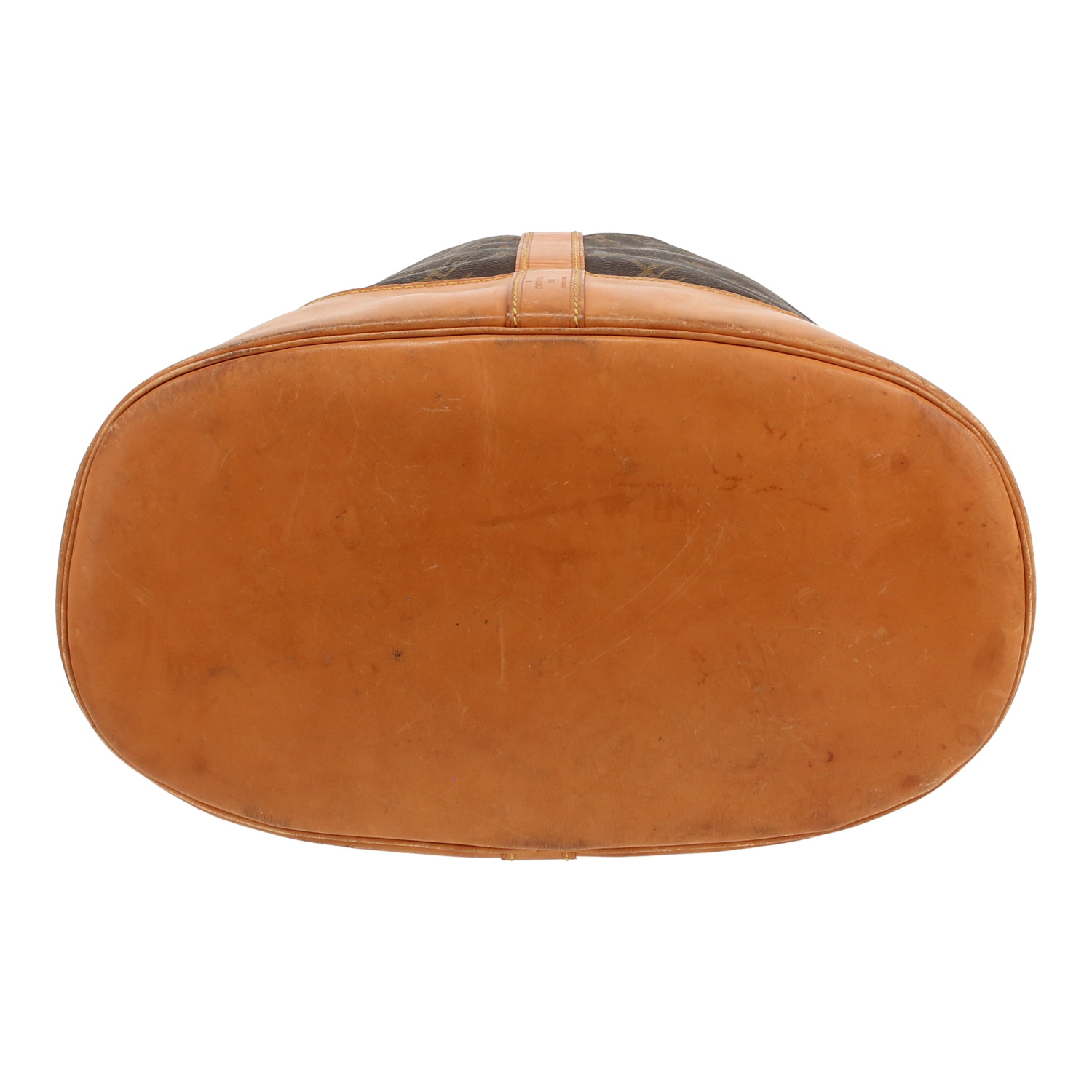 Sac à dos Louis Vuitton  Randonnée en toile monogram marron et cuir naturel - Detail D1