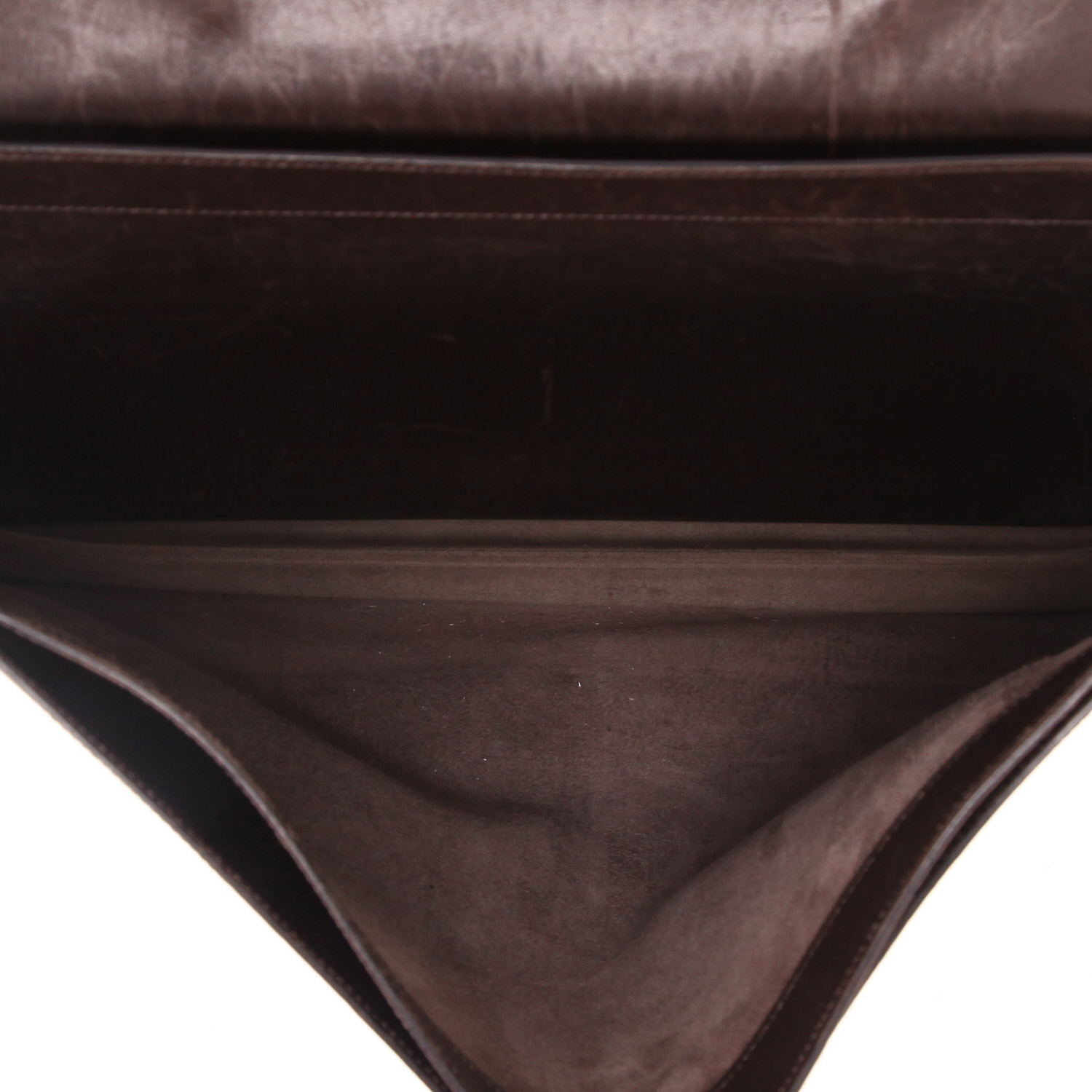 Borsa portadocumenti Hermès  Sac à dépêches in pelle box marrone - Detail D3