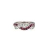 Anello Tiffany & Co  in platino, diamanti e rubini - 360 thumbnail