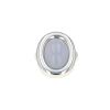 Half-articulated Poiray Indrani large model ring in white gold and chalcedony - 360 thumbnail