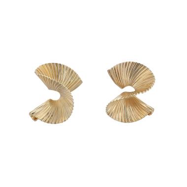 Paire de clips d'oreilles Tiffany & Co  en or jaune 14k