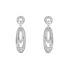 Paire de boucles d'oreilles Bulgari Elisia en or blanc et diamants - 00pp thumbnail