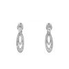 Paire de boucles d'oreilles Bulgari Elisia en or blanc et diamants - 360 thumbnail