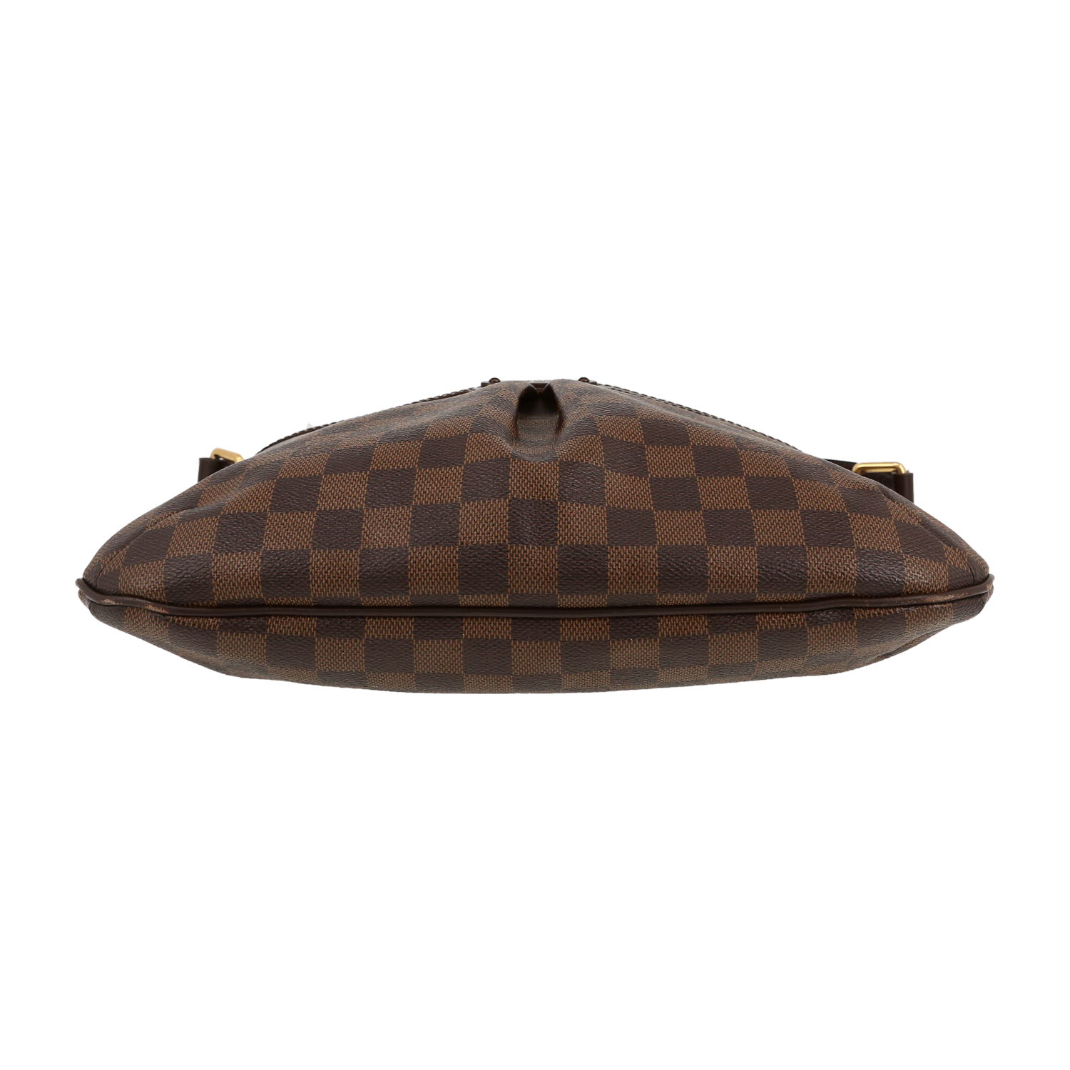 Louis Vuitton  Bloomsbury shoulder bag  in ebene damier canvas  and brown - Detail D1