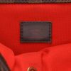 Borsa a tracolla Louis Vuitton  Bloomsbury in tela a scacchi ebana e pelle lucida marrone - Detail D2 thumbnail