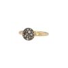 Pomellato Sabbia small model ring in pink gold, blackened gold and diamonds - 00pp thumbnail