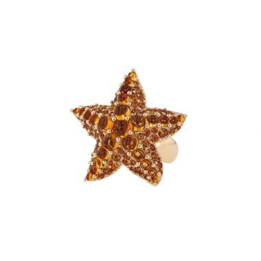 Pomellato Sirène ring in pink gold and citrines