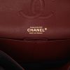 Borsa Chanel  Timeless in tela jersey nera e pelle bordeaux - Detail D2 thumbnail