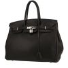 Borsa Hermès  Birkin 35 cm in pelle Evergrain nera - 00pp thumbnail