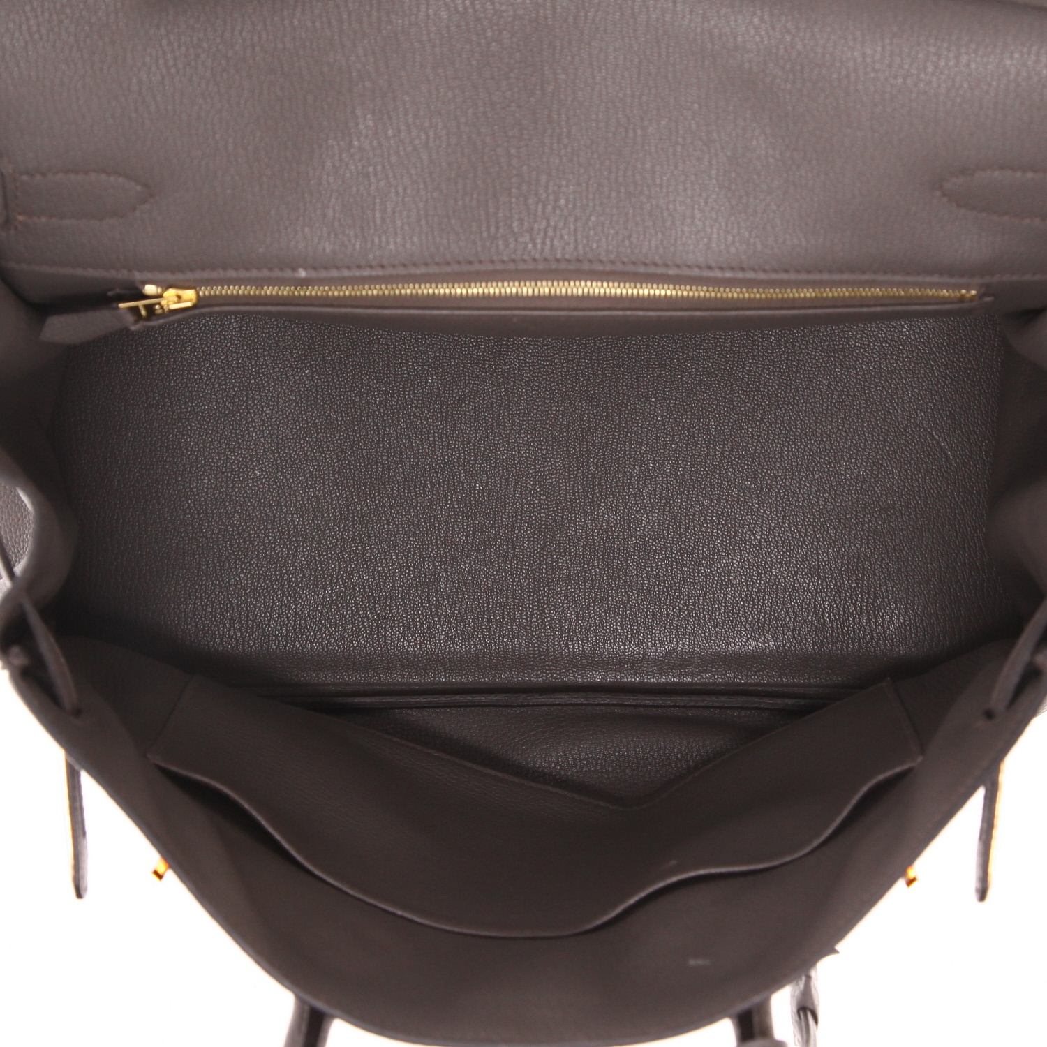 Sac à main Hermès  Birkin 35 cm en cuir togo gris - Detail D3