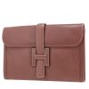 Hermès  Jige pouch  in brown box leather - 00pp thumbnail