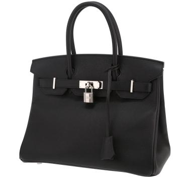 Sac à main Hermès  Birkin 30 cm en cuir epsom noir