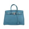 Bolso de mano Hermès  Birkin 35 cm en cuero togo azul - 360 thumbnail