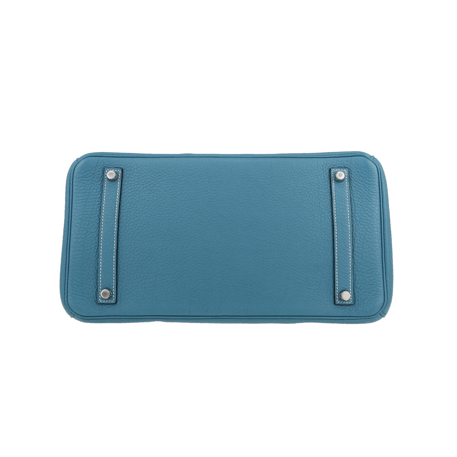 Sac à main Hermès  Birkin 35 cm en cuir togo bleu-jean - Detail D1
