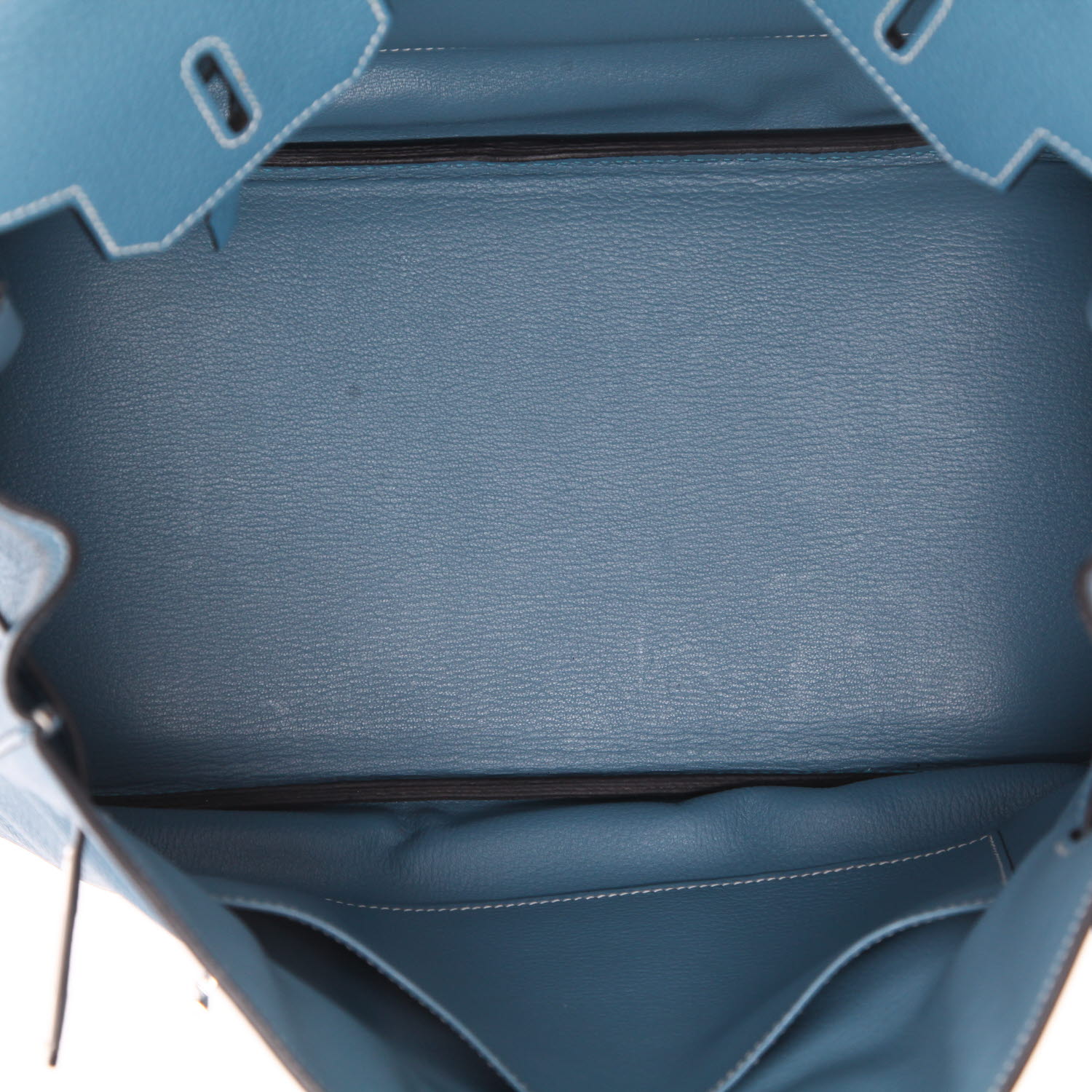 Borsa Hermès  Birkin 35 cm in pelle togo blu - Detail D3