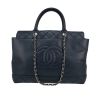 Bolso de mano Chanel   en cuero granulado azul - 360 thumbnail