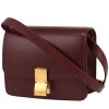 Bolso bandolera Celine  Classic Box Mini en cuero box color burdeos - 00pp thumbnail