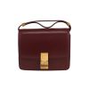 Borsa a tracolla Celine  Classic Box Mini in pelle box bordeaux - 360 thumbnail