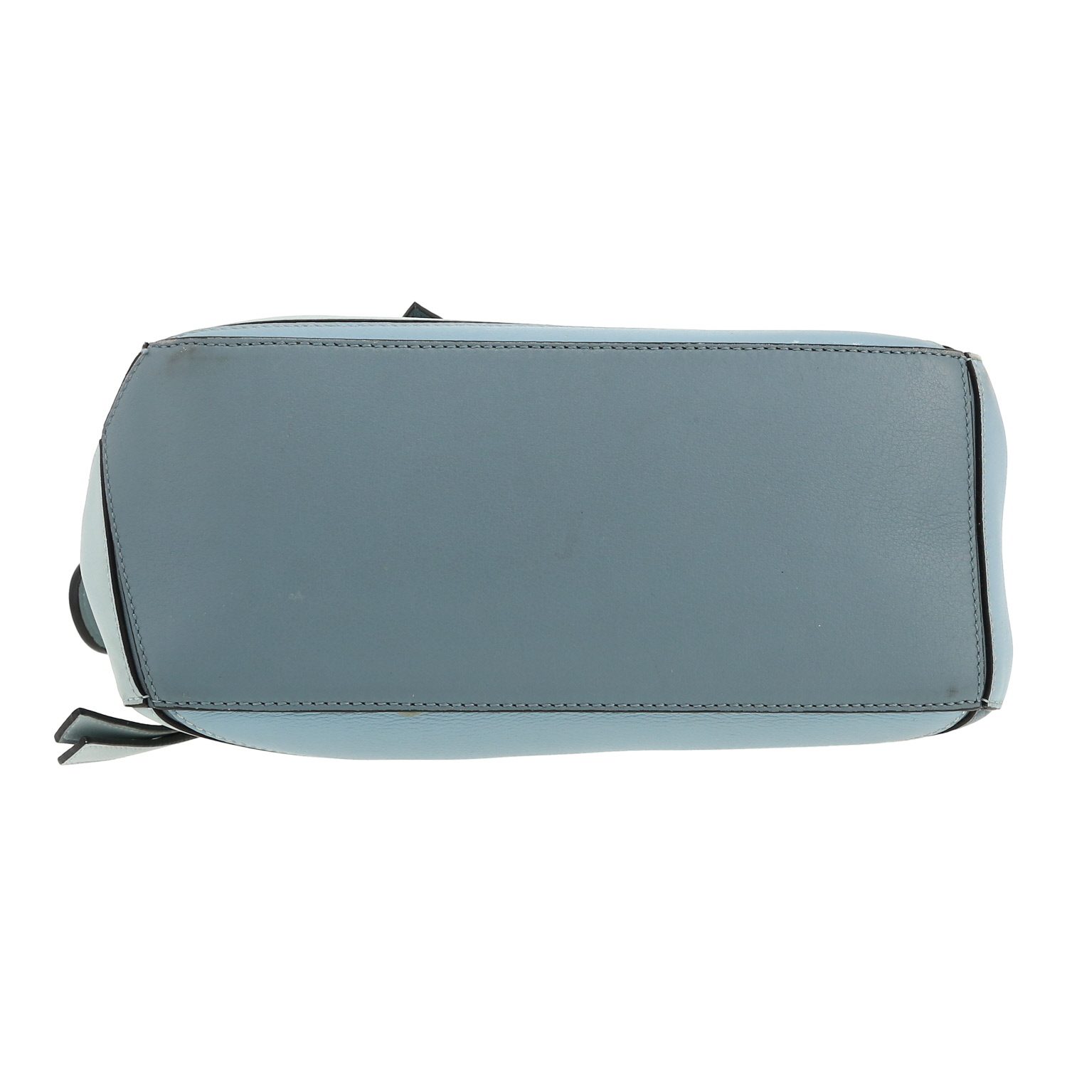 Bolso bandolera Loewe  Puzzle  modelo pequeño  en cuero azul - Detail D1