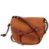 Borsa a tracolla Loewe  Gate modello piccolo  in pelle martellata marrone - 00pp thumbnail