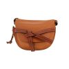 Borsa a tracolla Loewe  Gate modello piccolo  in pelle martellata marrone - 360 thumbnail