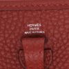 Bolso bandolera Hermès  Evelyne en cuero togo rojo H - Detail D2 thumbnail