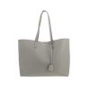 Saint Laurent  Shopping shopping bag  in grey leather - 360 thumbnail