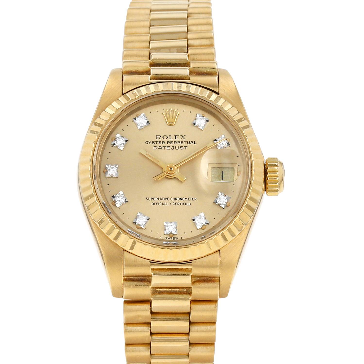 Montre Rolex Datejust Lady en or jaune Ref: Rolex – 6917 Vers 1978 – occasion