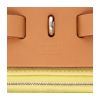 Hermès  Herbag bag worn on the shoulder or carried in the hand  in yellow canvas  and Hunter cowhide - Detail D2 thumbnail