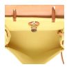 Hermès  Herbag bag worn on the shoulder or carried in the hand  in yellow canvas  and Hunter cowhide - Detail D3 thumbnail