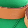 Hermès  Cabag shopping bag  in green canvas  and brown leather - Detail D2 thumbnail