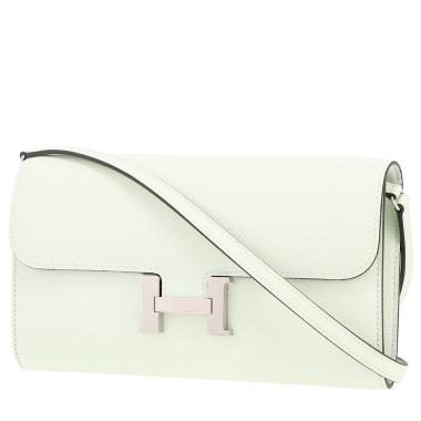 Hermès  Constance Long To Go shoulder bag  in Vert Fizz epsom leather