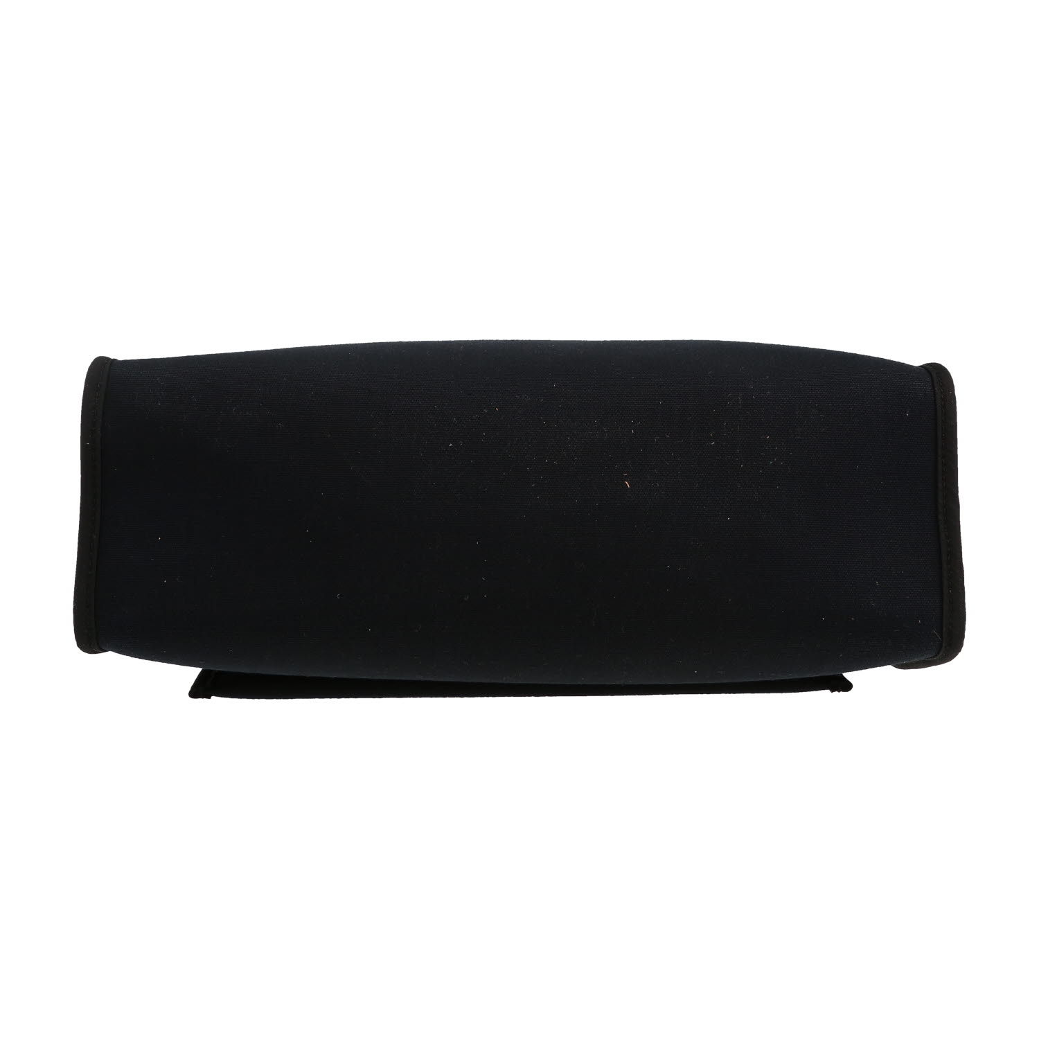 Bolso bandolera Hermès  Herbag en lona negra y cuero marrón - Detail D1