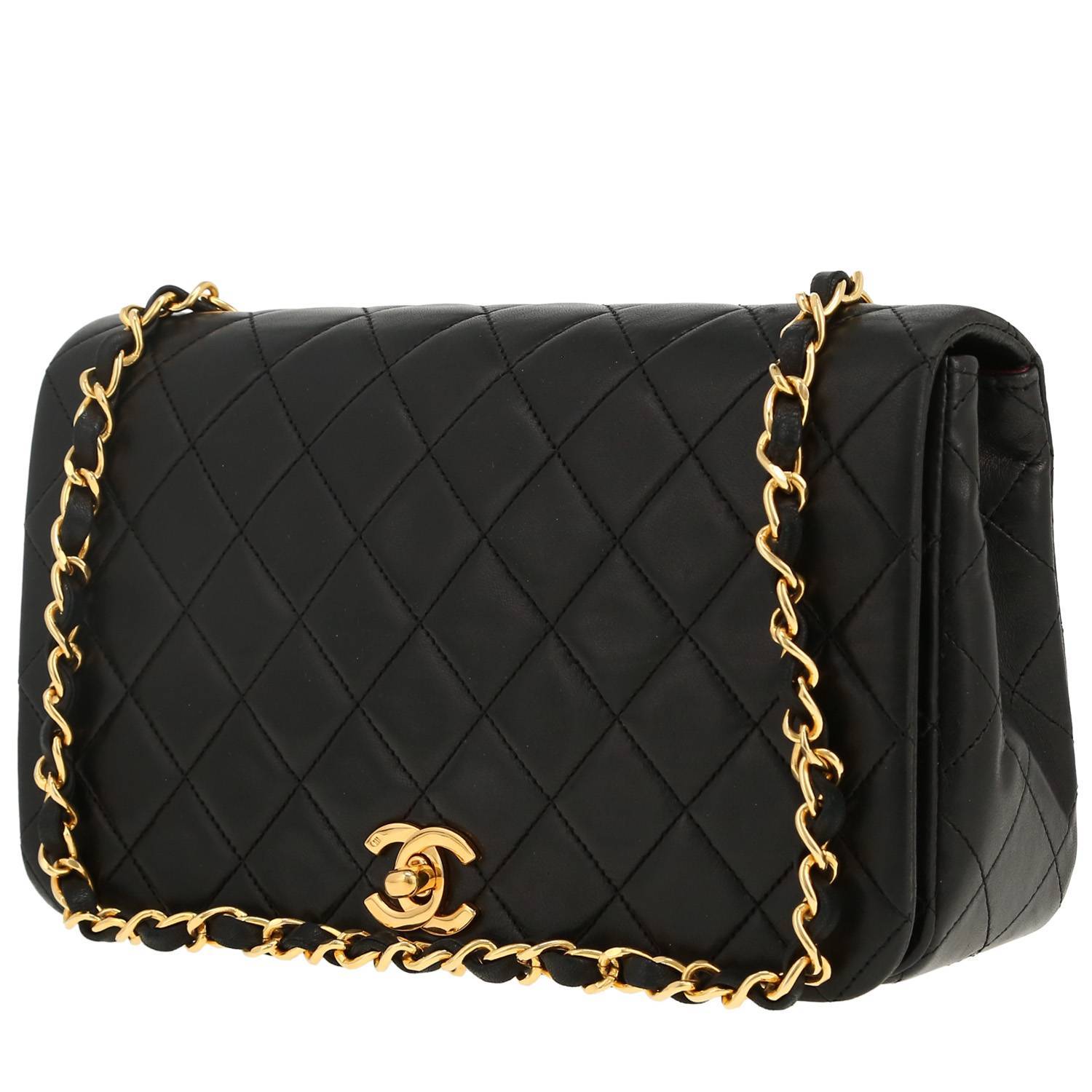 Borsa a tracolla Chanel  Mademoiselle in pelle trapuntata nera