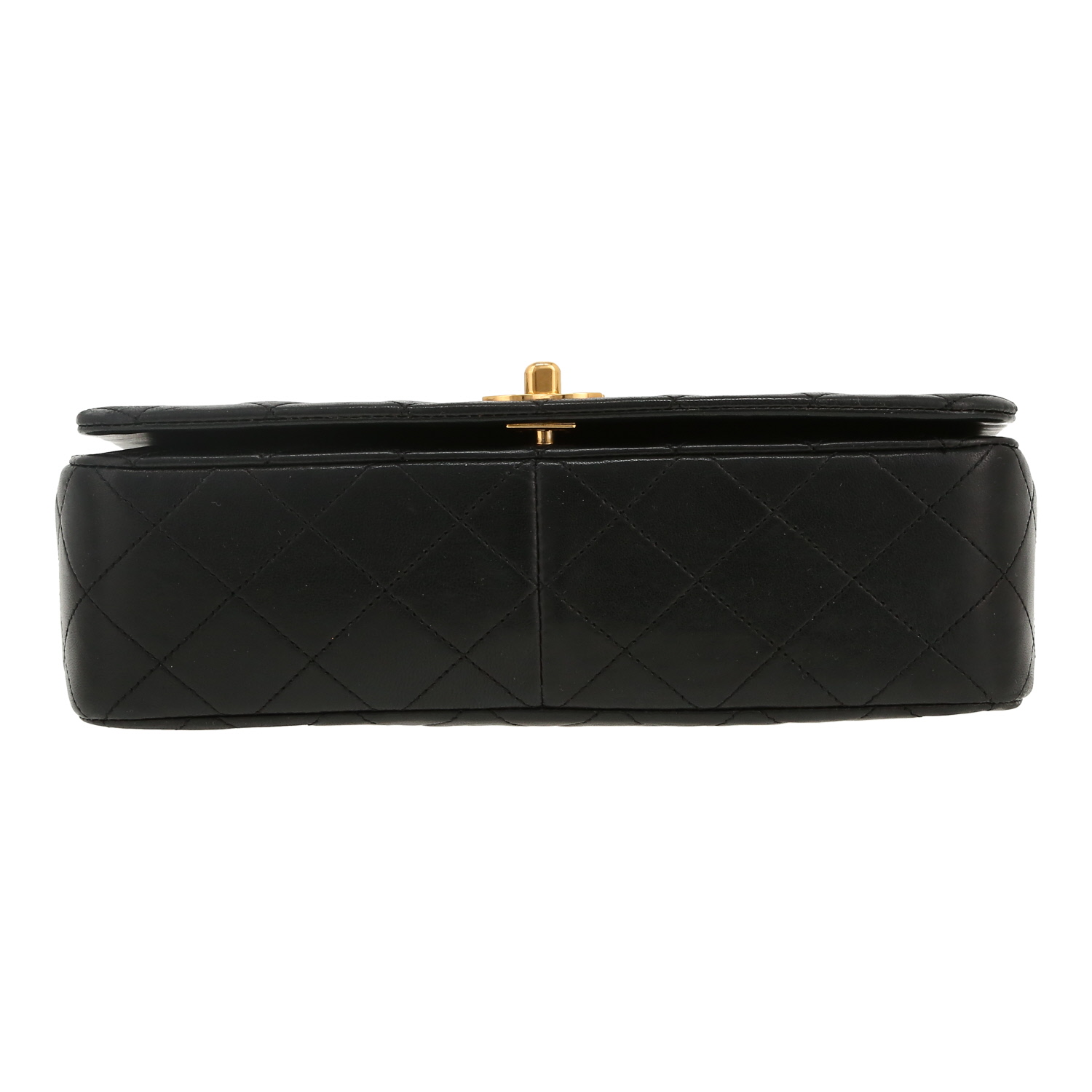 Chanel  Mademoiselle shoulder bag  in black quilted leather - Detail D1