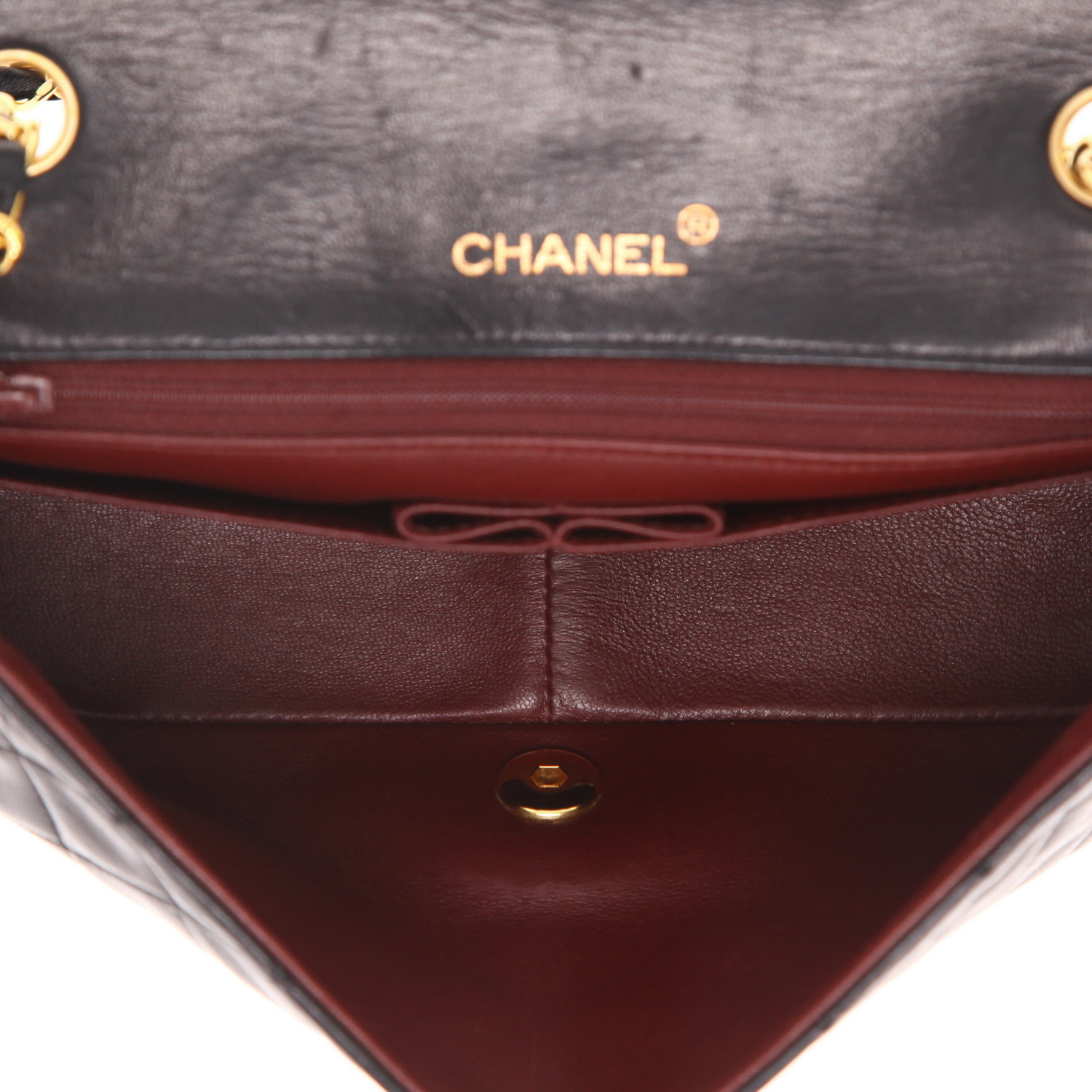 Borsa a tracolla Chanel  Mademoiselle in pelle trapuntata nera - Detail D3