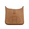 Sac bandoulière Hermès  Evelyne en cuir togo marron camel - 360 thumbnail