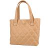 Chanel  Vintage handbag  in beige quilted leather - 00pp thumbnail