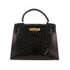 Borsa Hermès  Kelly 28 cm in alligatore nero - 360 thumbnail