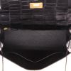 Hermès  Kelly 28 cm handbag  in black alligator - Detail D3 thumbnail