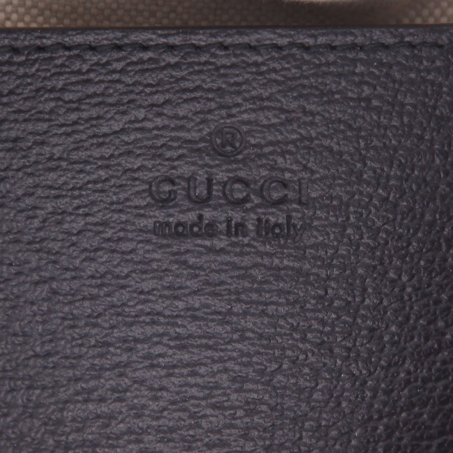 Borsa a tracolla Gucci  Ophidia in tela "sûpreme GG" grigia e pelle nera - Detail D2