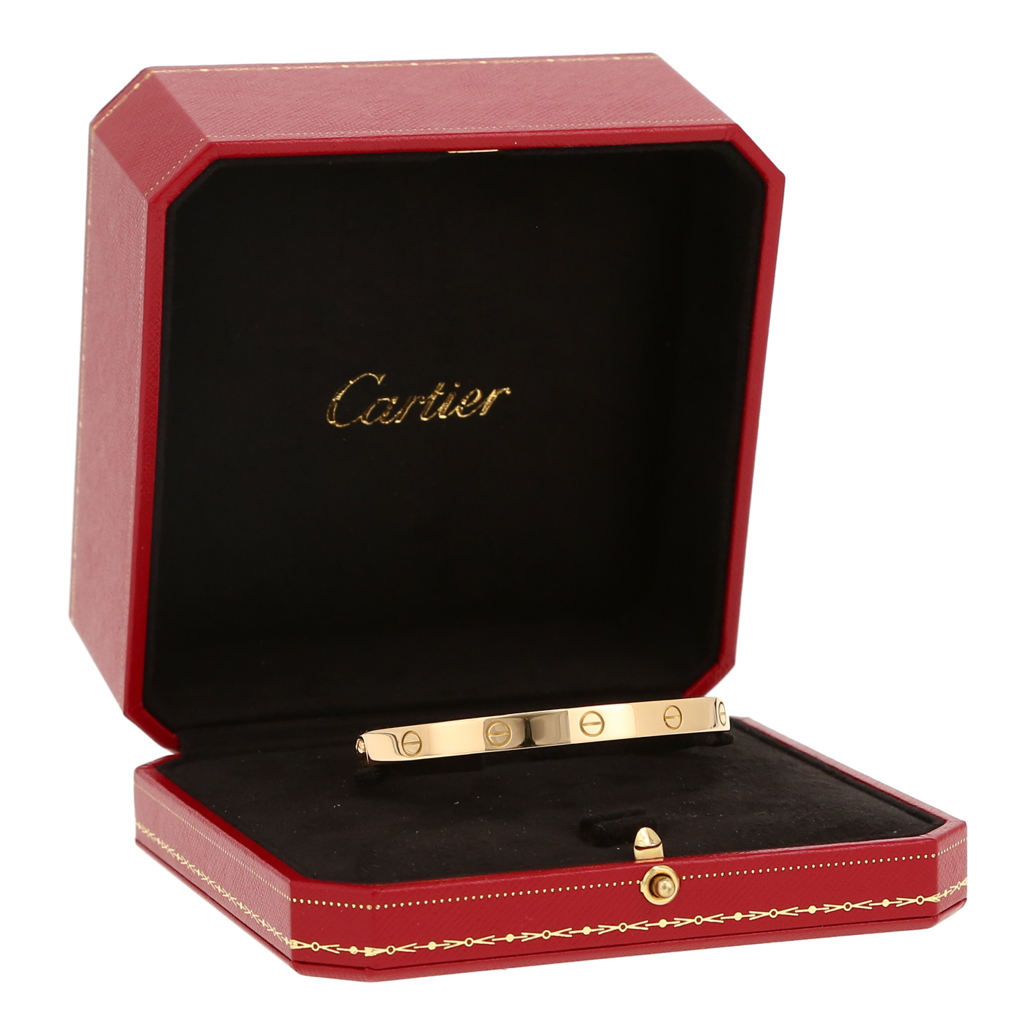 Brazalete Cartier Love de oro amarillo - Detail D2