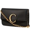 Chloé  C shoulder bag  in black leather - 00pp thumbnail