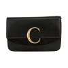 Chloé  C shoulder bag  in black leather - 360 thumbnail