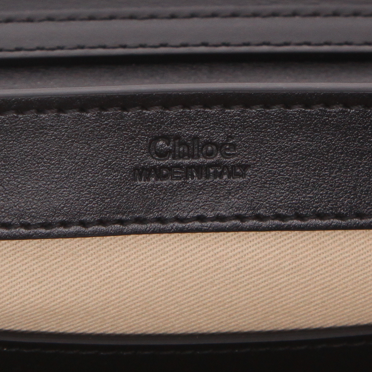 Borsa a tracolla Chloé  C in pelle nera - Detail D2