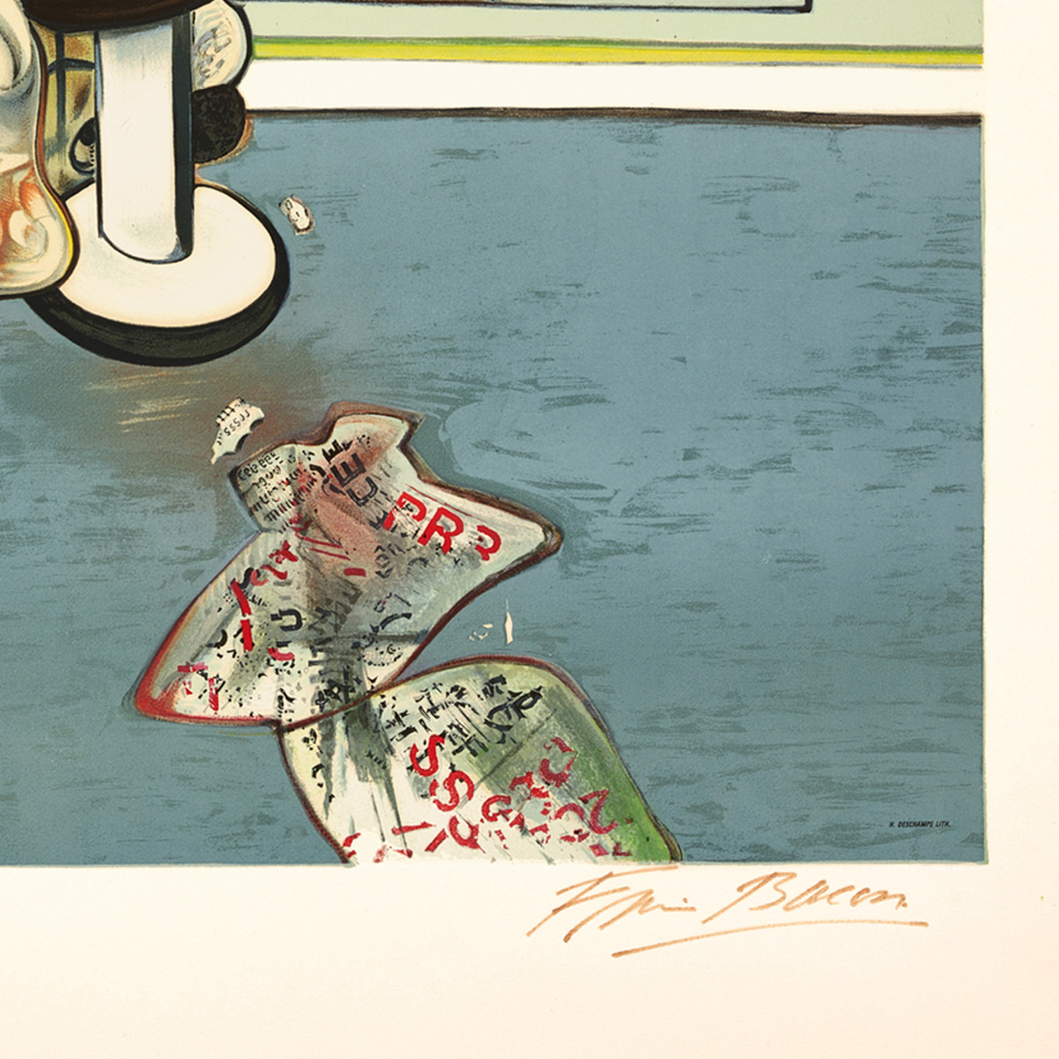 Figure writing reflected in a mirror - 1977 - Detail D3